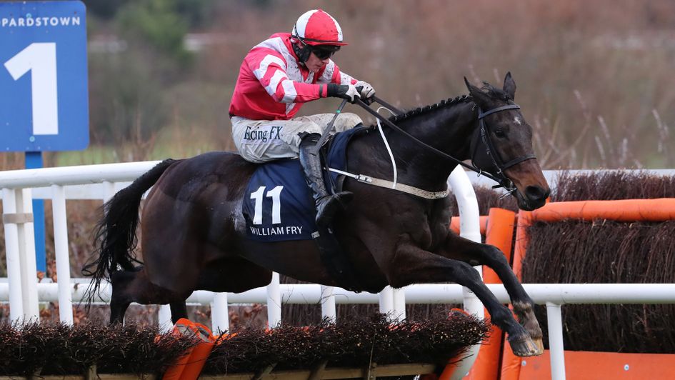 Total Recall proved well handicapped back over hurdles