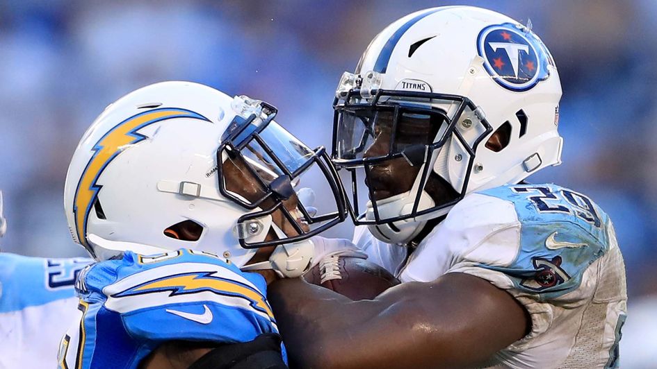 The LA Chargers taking on the Tennessee Titans