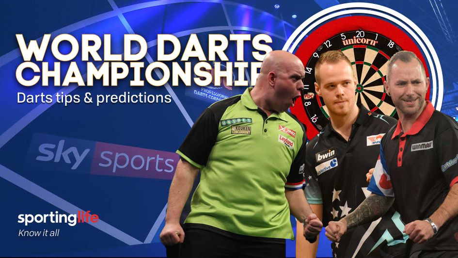 Michael van Gerwen is in action on Saturday at the World Darts Championship