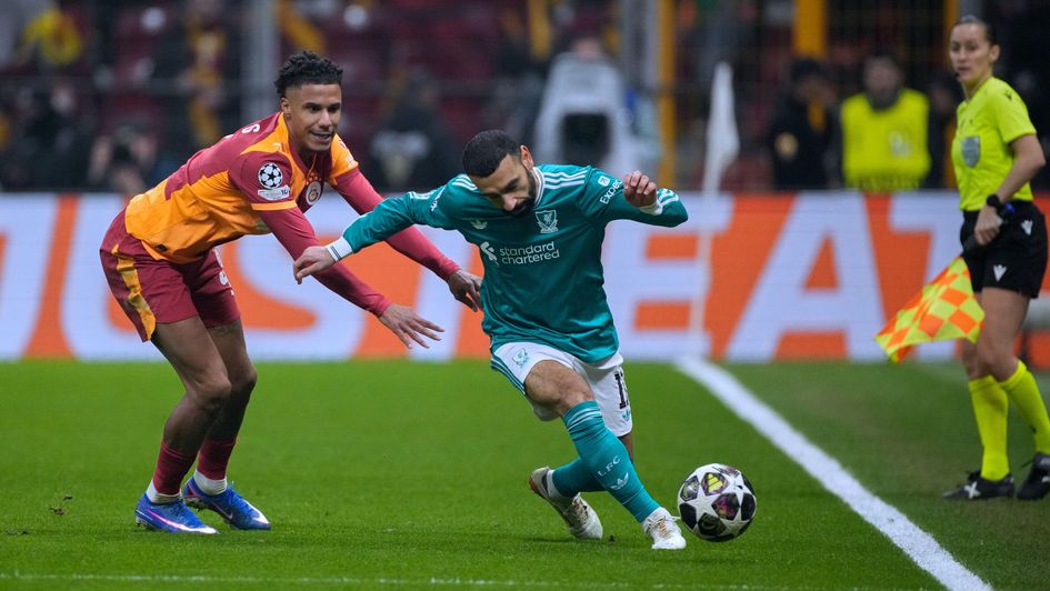 Mohamed Salah in action