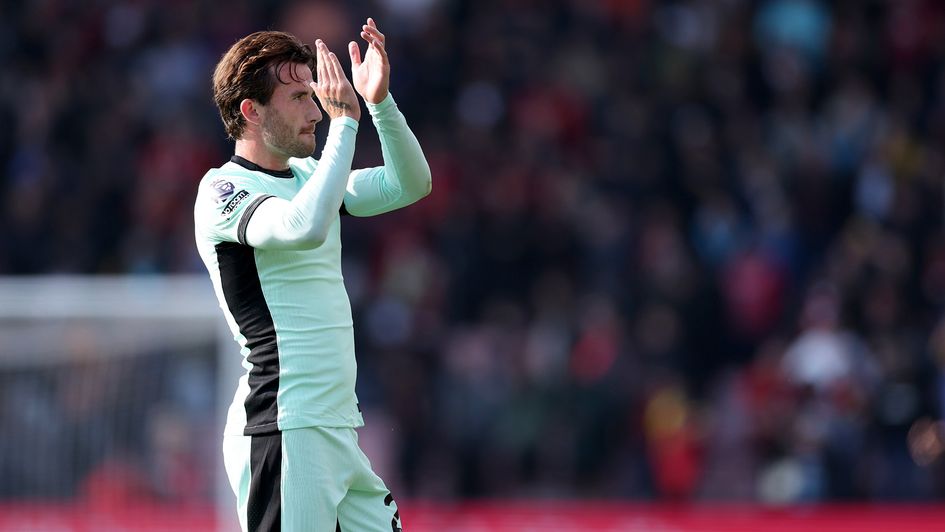 Chelsea's Ben Chilwell applauds the fans
