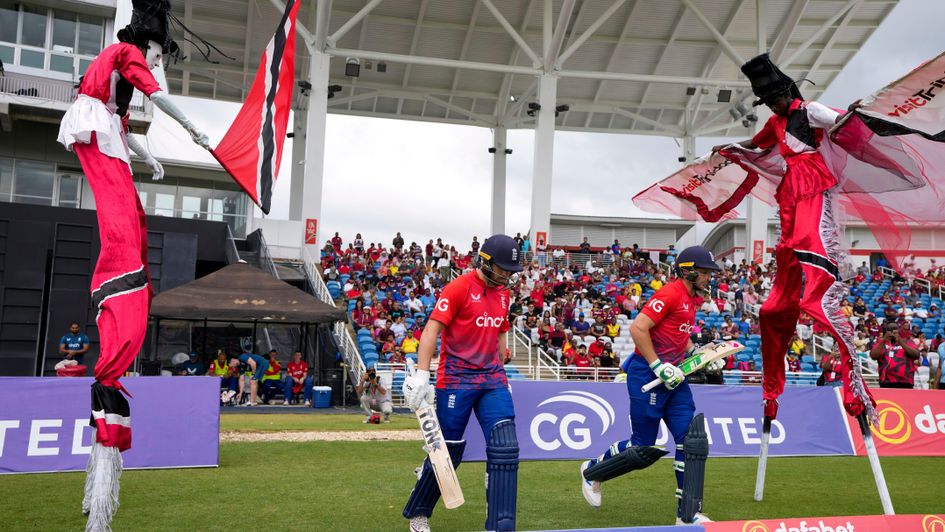 England's openers at the Brian Lara Stadium in Tarouba