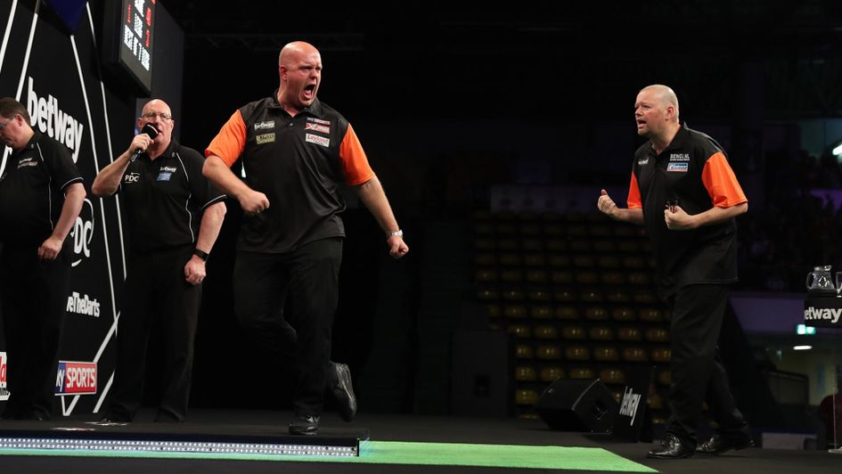 MVG and Barney are favourites to win the World Cup of Darts (picture: PDC)