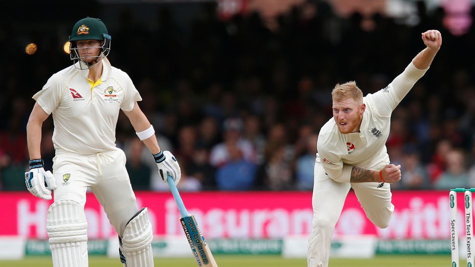 Steve Smith and Ben Stokes in action