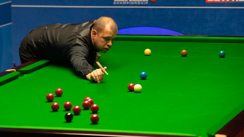 Barry Hawkins in World Championship action