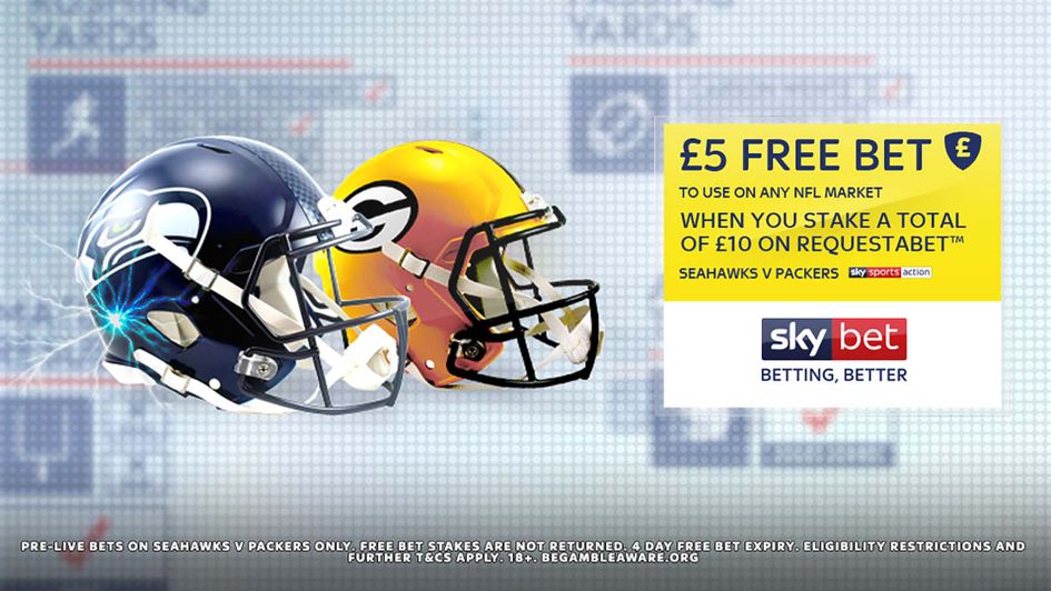 Sky Bet's NFL RequestABet offer for the Green Bay Packers @ Seattle Seahawks
