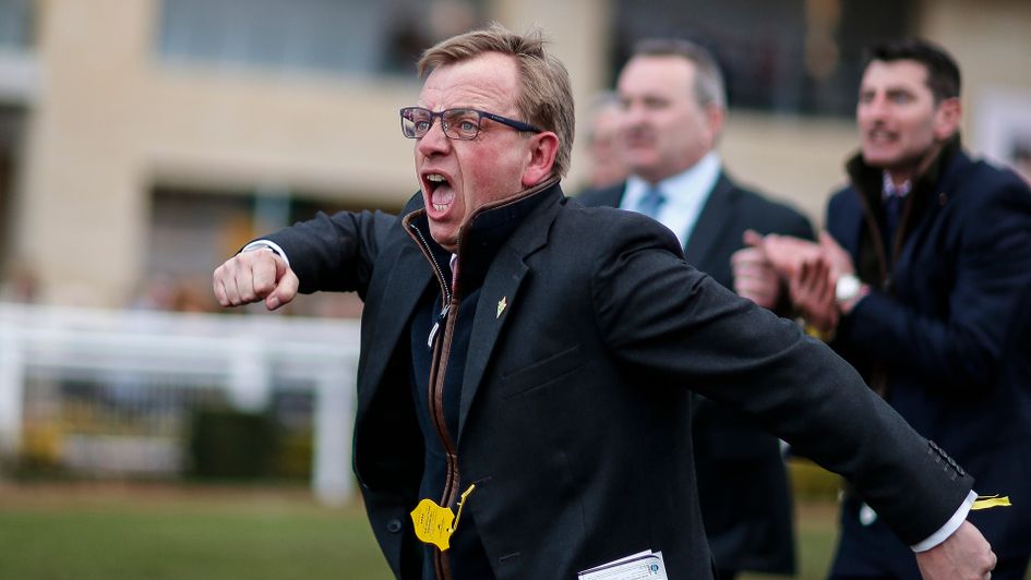 Warren Greatrex celebrates Cheltenham Festival success