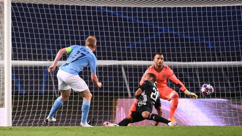 Kevin De Bruyne scores Manchester City's equaliser