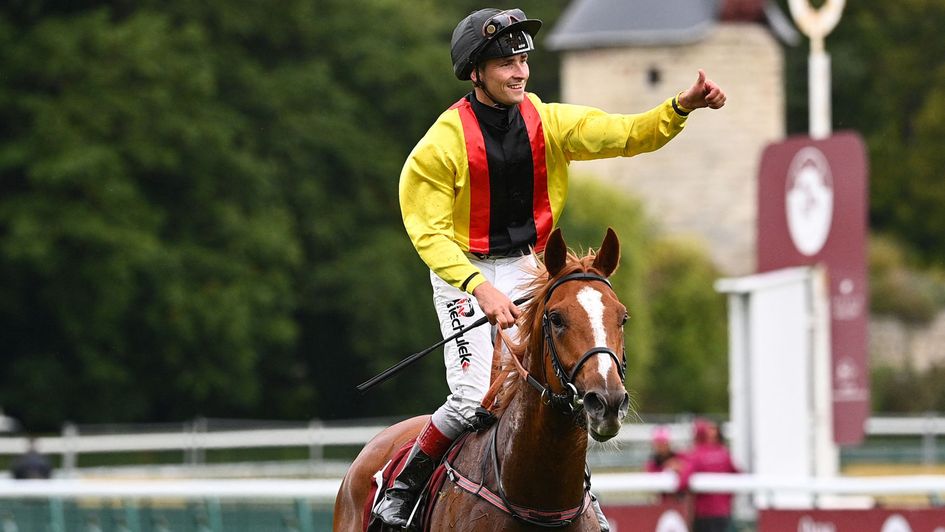 Torquator Tasso after winning the Arc