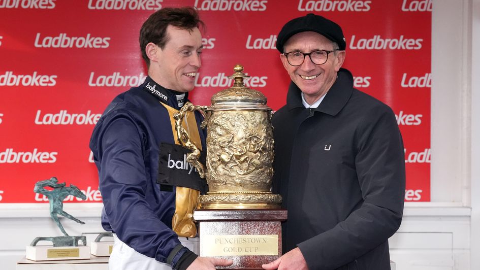 J J Slevin and Martin Brassil with the Punchestown Gold Cup