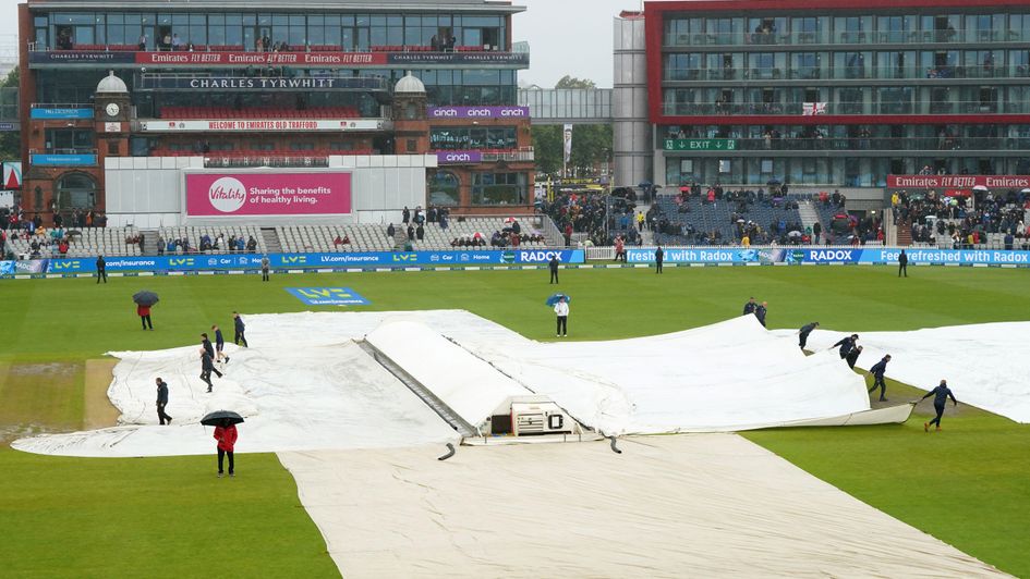 England have been frustrated by the weather at Old Trafford