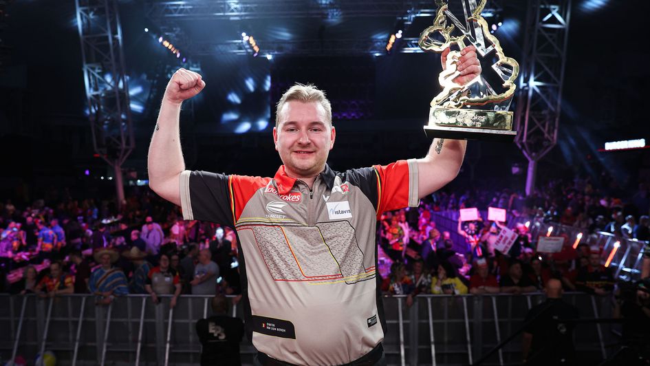 Dimitri Van den Bergh is the UK Open champion (Picture: Kieran Cleeves/PDC)