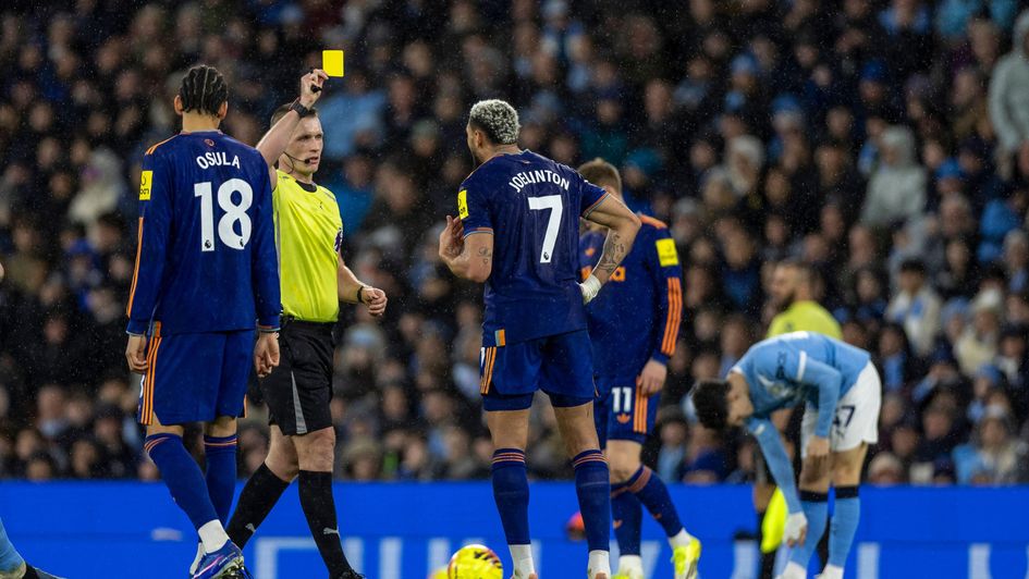 Joelinton has picked up plenty of cards once again this season