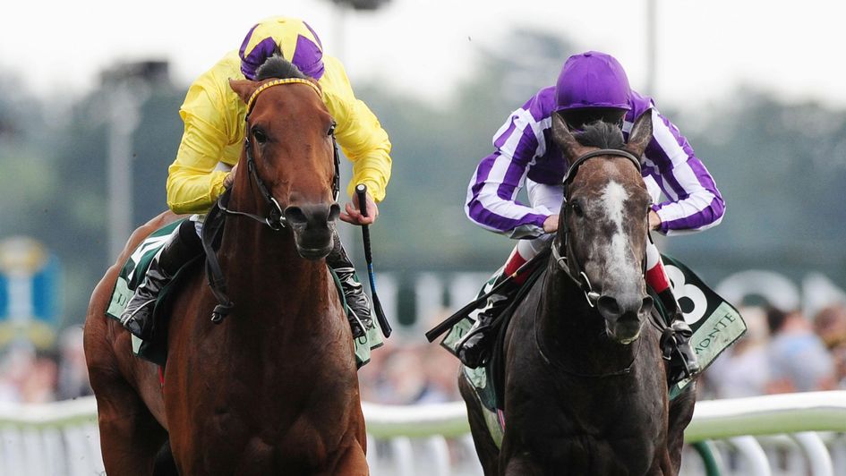 Mastercraftsman (right) briefly looked to have the measure of Sea The Stars at York