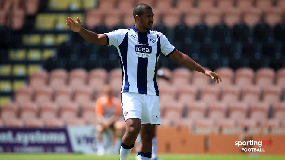 Salomon Rondon in pre-season action for West Brom
