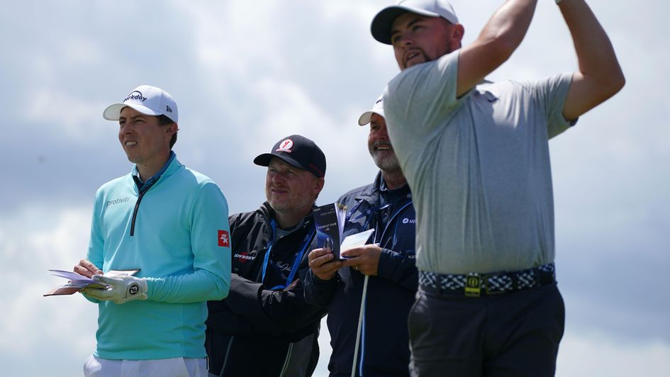 Alex Fitzpatrick (right) can win days after his brother Matt (left) did