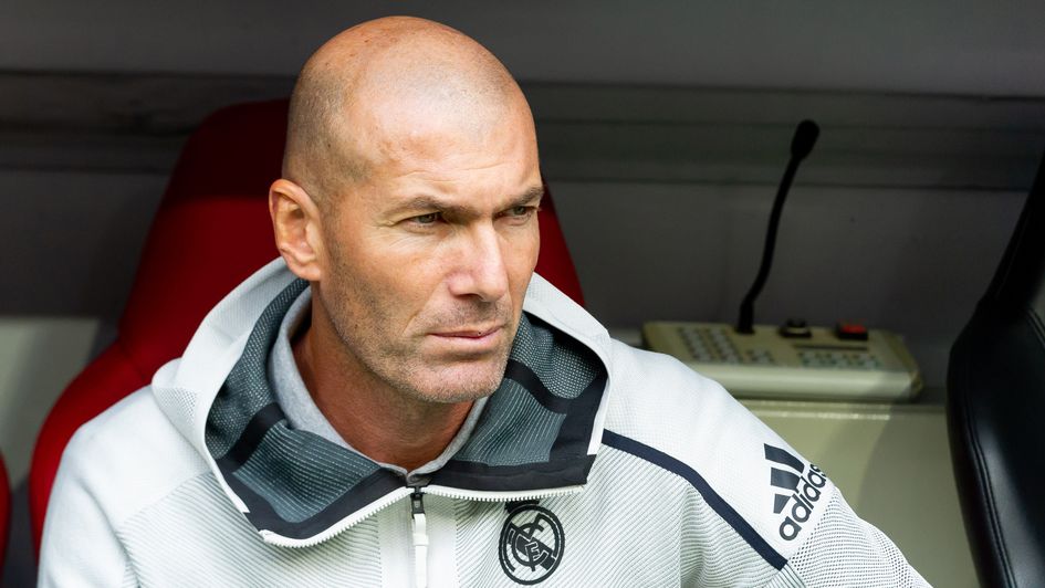 Zinedine Zidane: Real Madrid boss pictured in pre-season