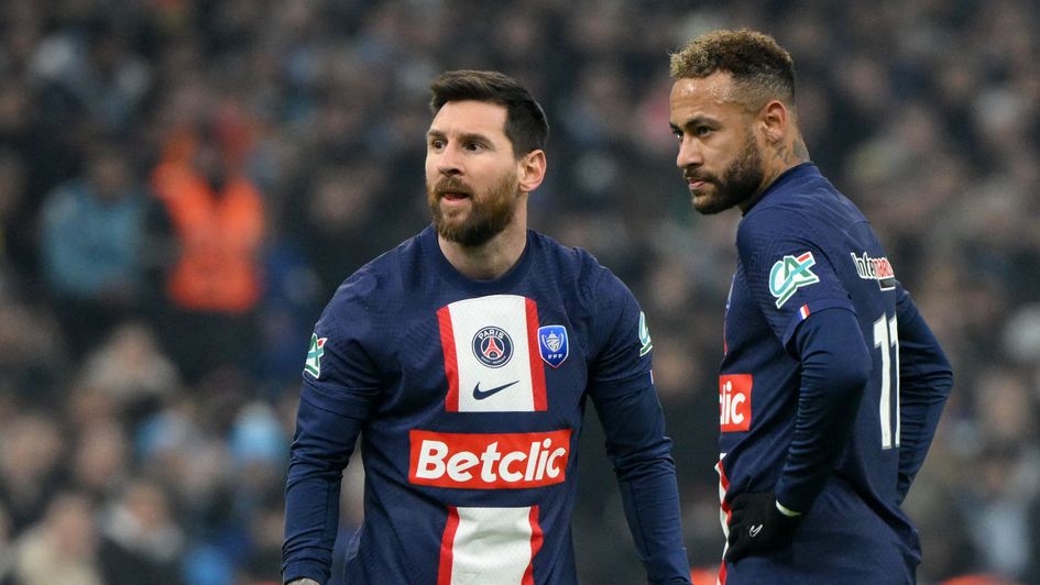 PSG's Lionel Messi and Neymar