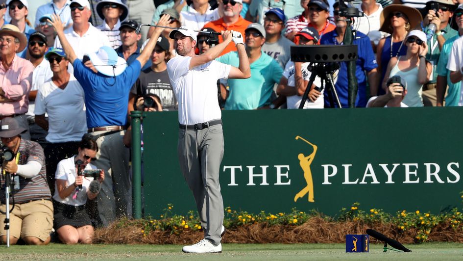 Webb Simpson in action at Sawgrass