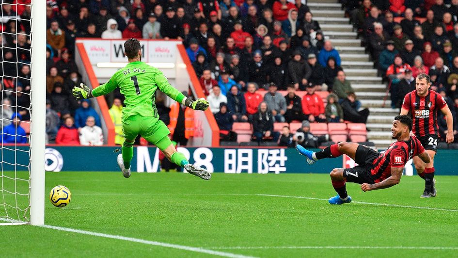 Josh King scores the only goal of the game as Bournemouth beat Manchester United 1-0