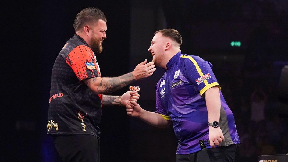 Michael Smith and Luke Littler