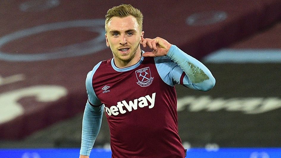 Jarrod Bowen celebrates for West Ham