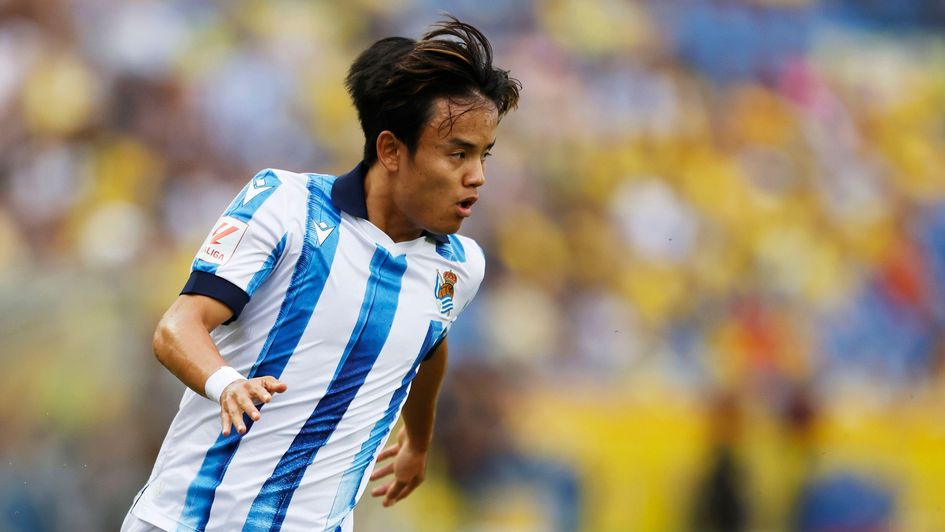 Real Sociedad's  Takefusa Kubo