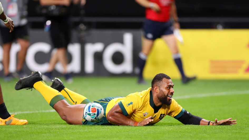 Samu Kerevi touches down for Australia