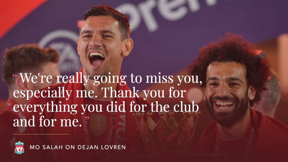 Mo Salah hailed Dejan Lovren