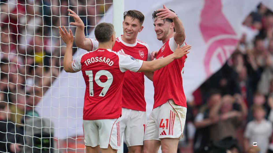 Celebrations for Arsenal