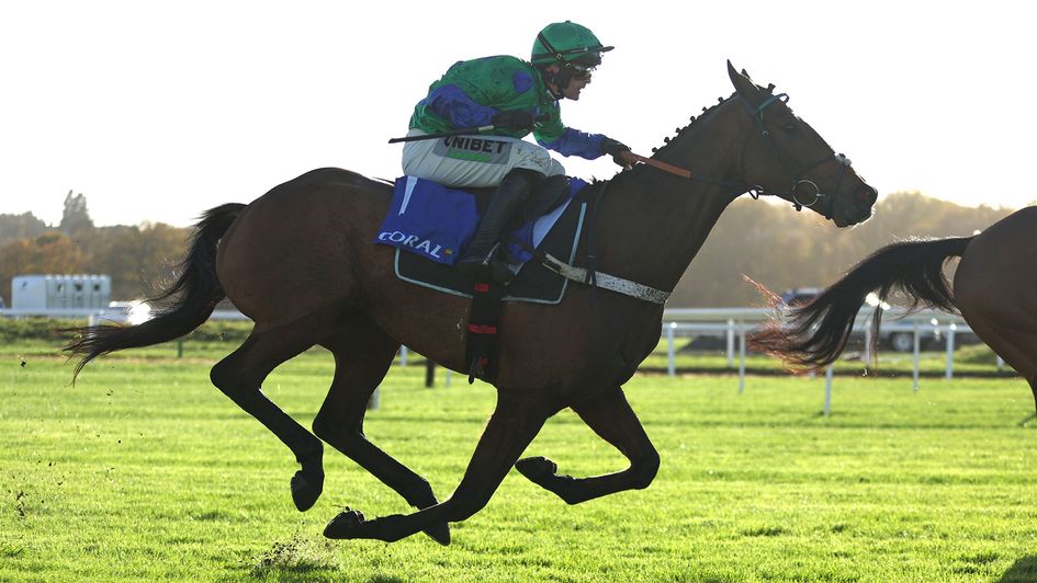 Act Of Innocence on his way to victory at Newbury