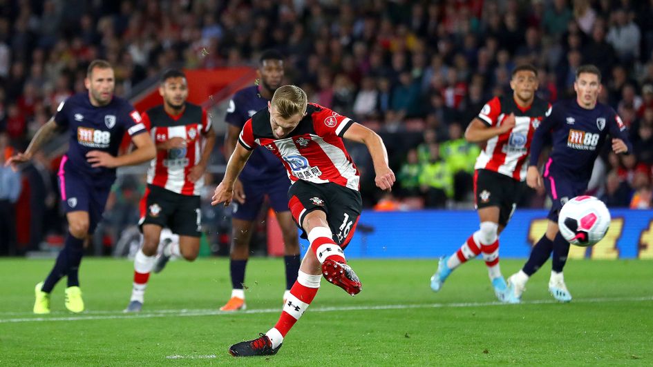 James Ward-Prowse scores his penalty against Bournemouth