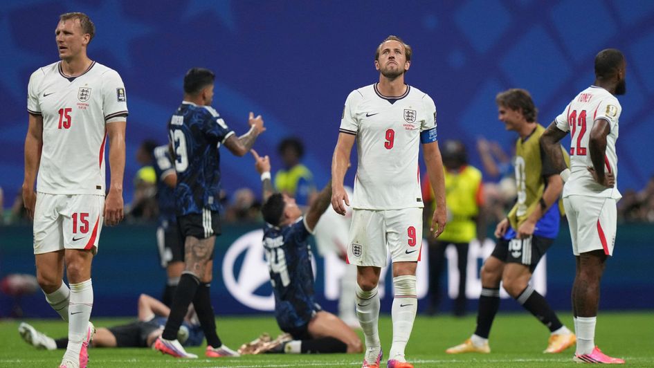 Harry Kane after England's semi-final defeat by Argentina in the 2026 World Cup