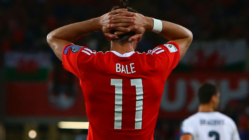 Frustration for Gareth Bale