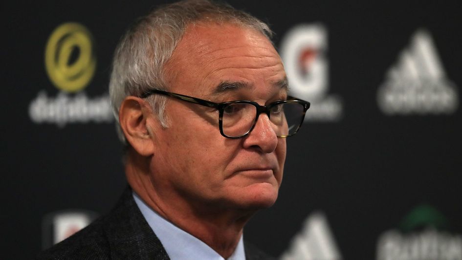 Claudio Ranieri during his first press conference as Fulham manager