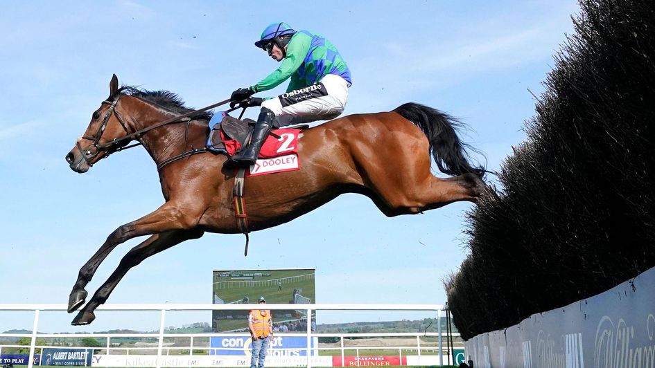 Champ Kiely on his way to victory at Punchestown