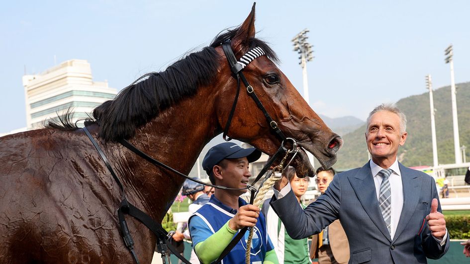 Mark Newnham celebrates his Derby success
