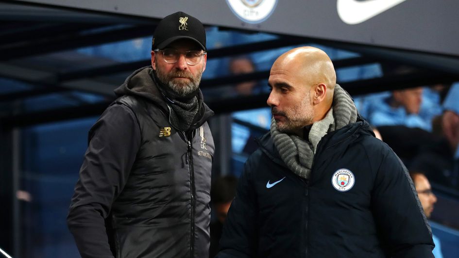 Jurgen Klopp and Pep Guardiola