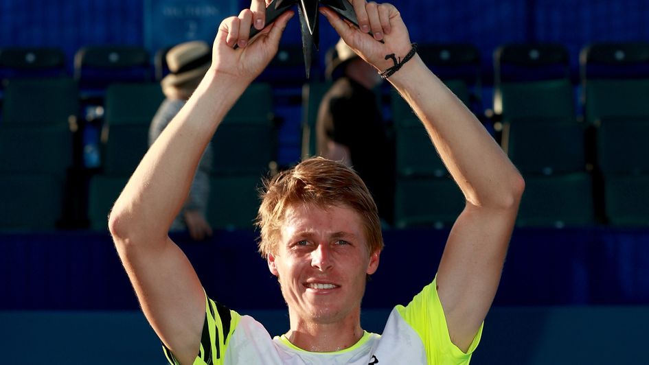 Ilya Ivashka with his Winston-Salem Open trophy