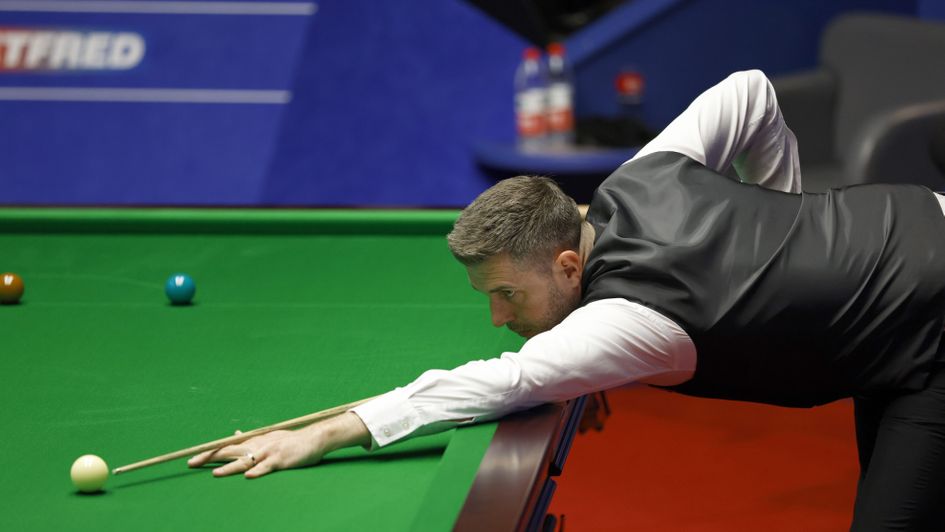 Mark Selby in action at the Crucible