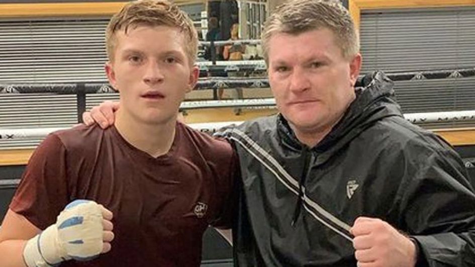 Ricky Hatton and his son Campbell (via Instagram)