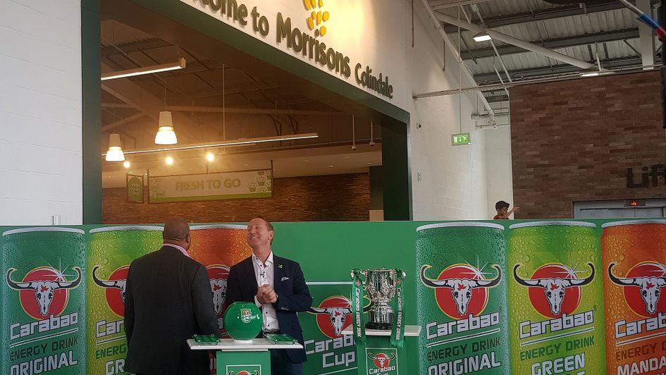John Barnes and Ray Parlour made the draw at Morrisons