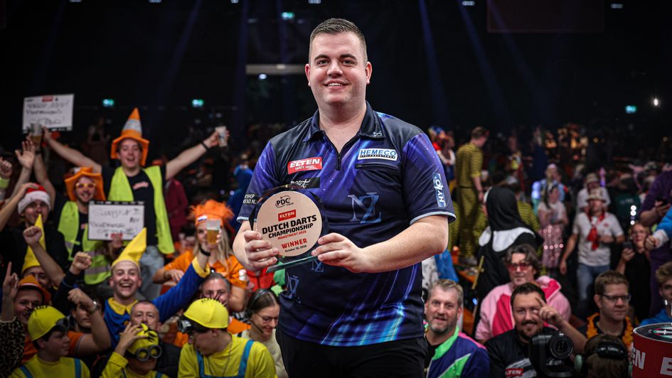 Niels Zonneveld wins a European Tour title (Picture: PDC Europe)