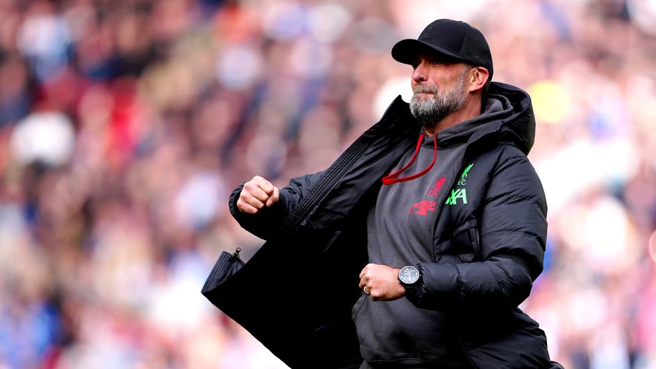 Jurgen Klopp celebrates