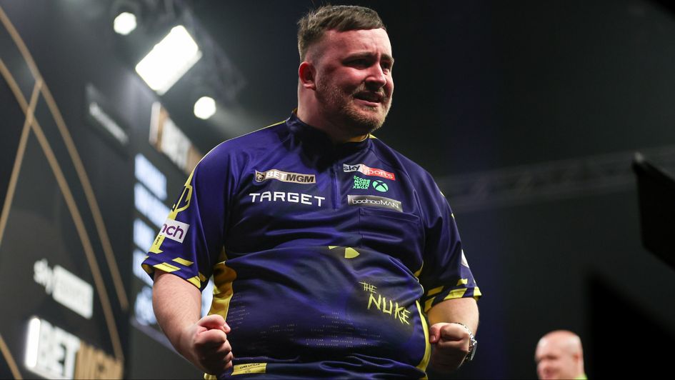 Luke Littler on his way to the win (Kieran Cleeves/PDC)