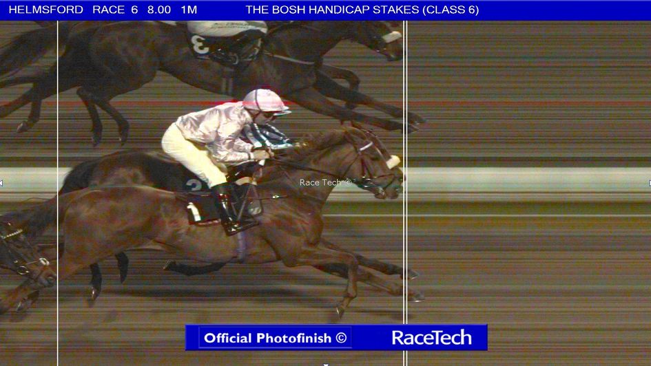 Concorde (nearside) is caught on the line