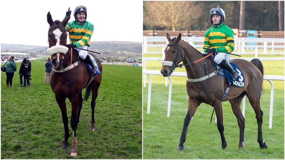 Jagwar (left) and Iroko are both bound for the Grand National at Aintree