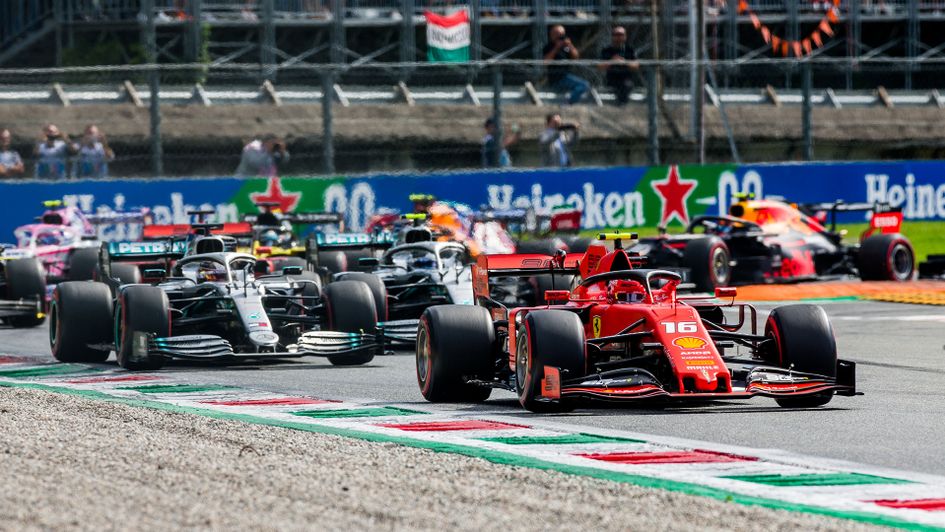 Sebastian Vettel in action at the Italian Grand Prix