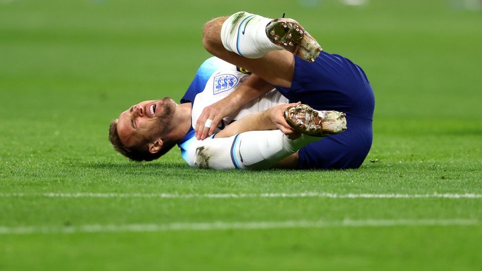 Harry Kane was hurt in England's win over Iran
