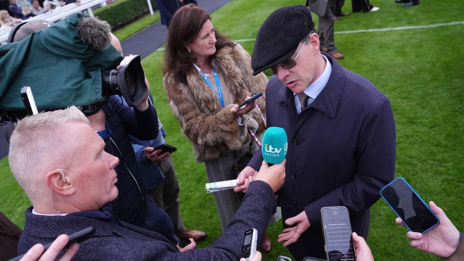 Aidan O'Brien talks ITV viewers through True Love's win
